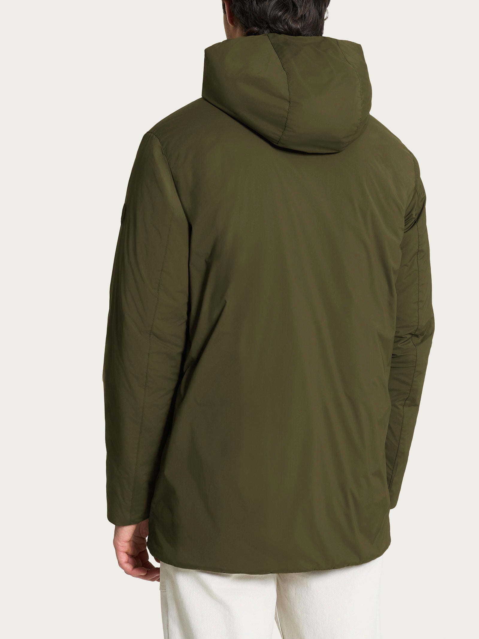 Piumerino Parka in lana con cappuccio Verdi Uomo - Ragno