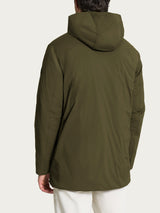 Piumerino Parka in lana con cappuccio Verdi Uomo - Ragno