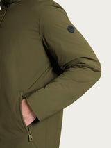 Piumerino Parka in lana con cappuccio Verdi Uomo - Ragno