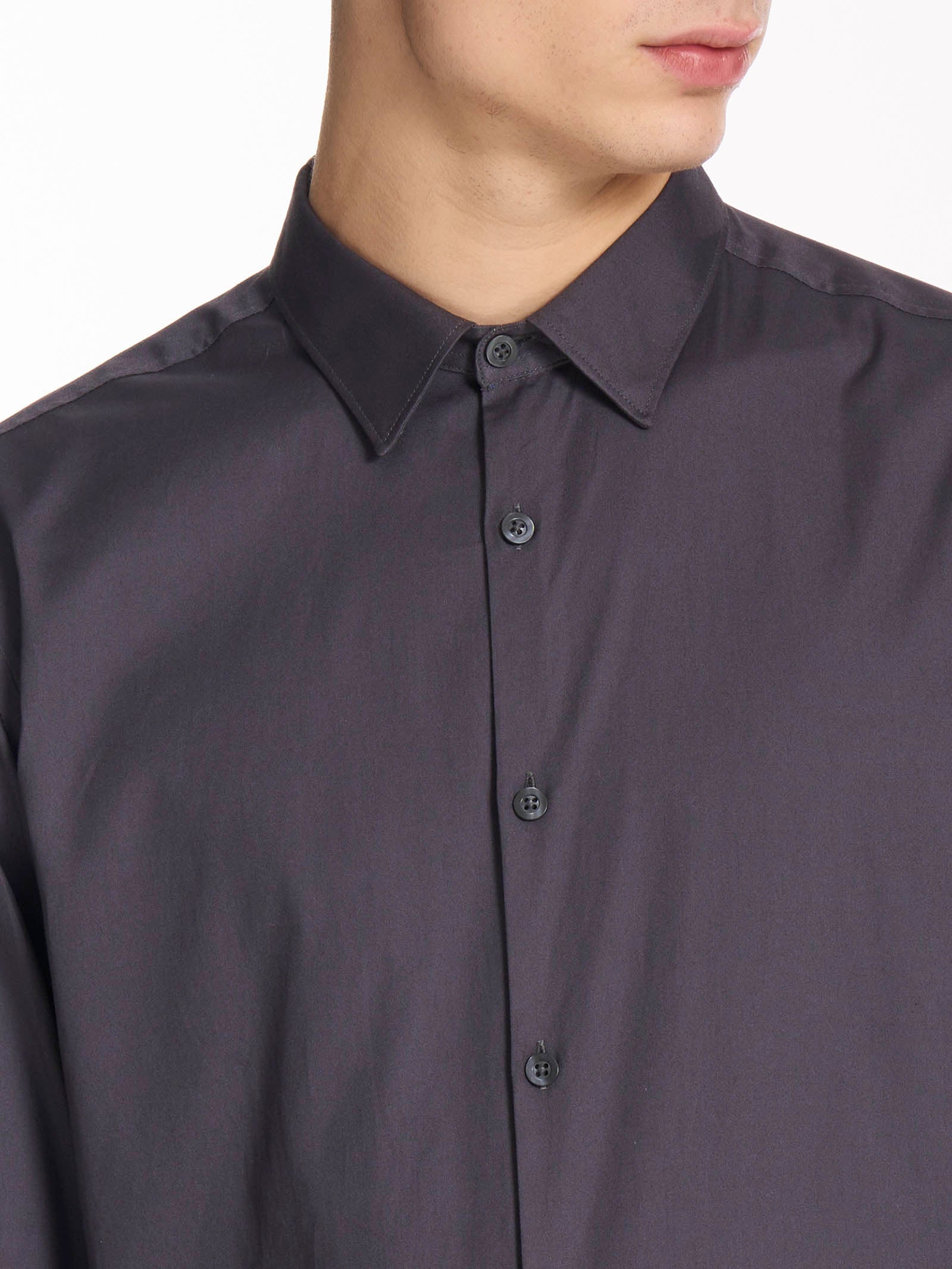 Camicia classica in popeline di cotone -  - Ragno