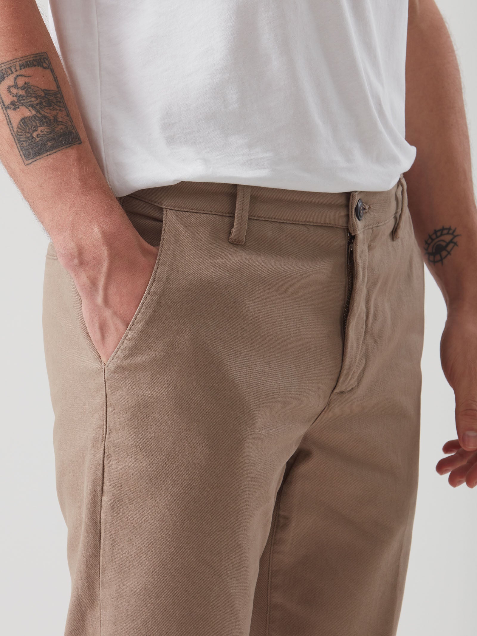 Pantalone chino in cotone elasticizzato -  - Ragno