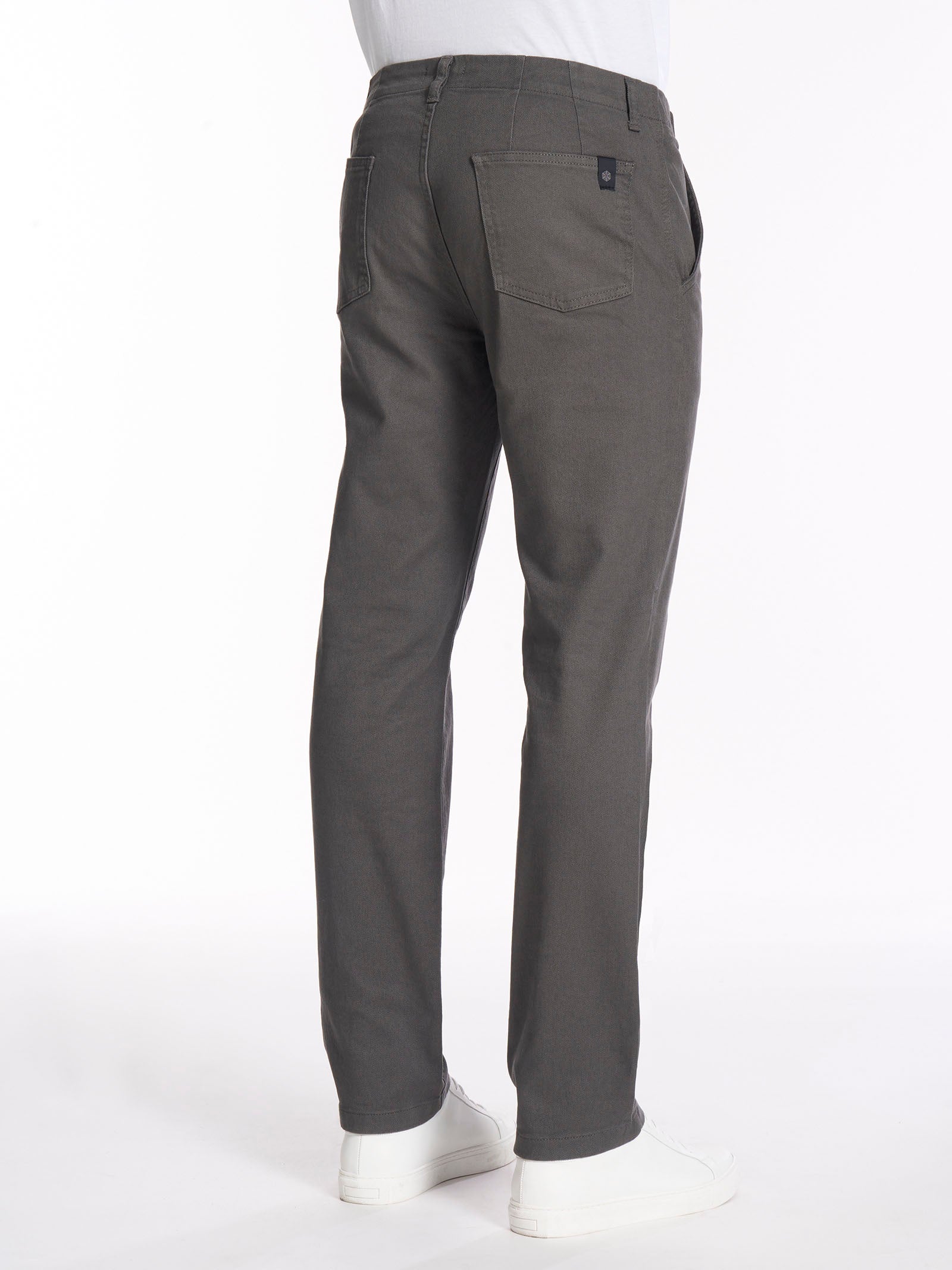 Pantalone chino in cotone elasticizzato raw -  - Ragno