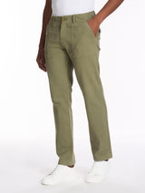 Pantalone Chino in cotone elasticizzato raw -  - Ragno