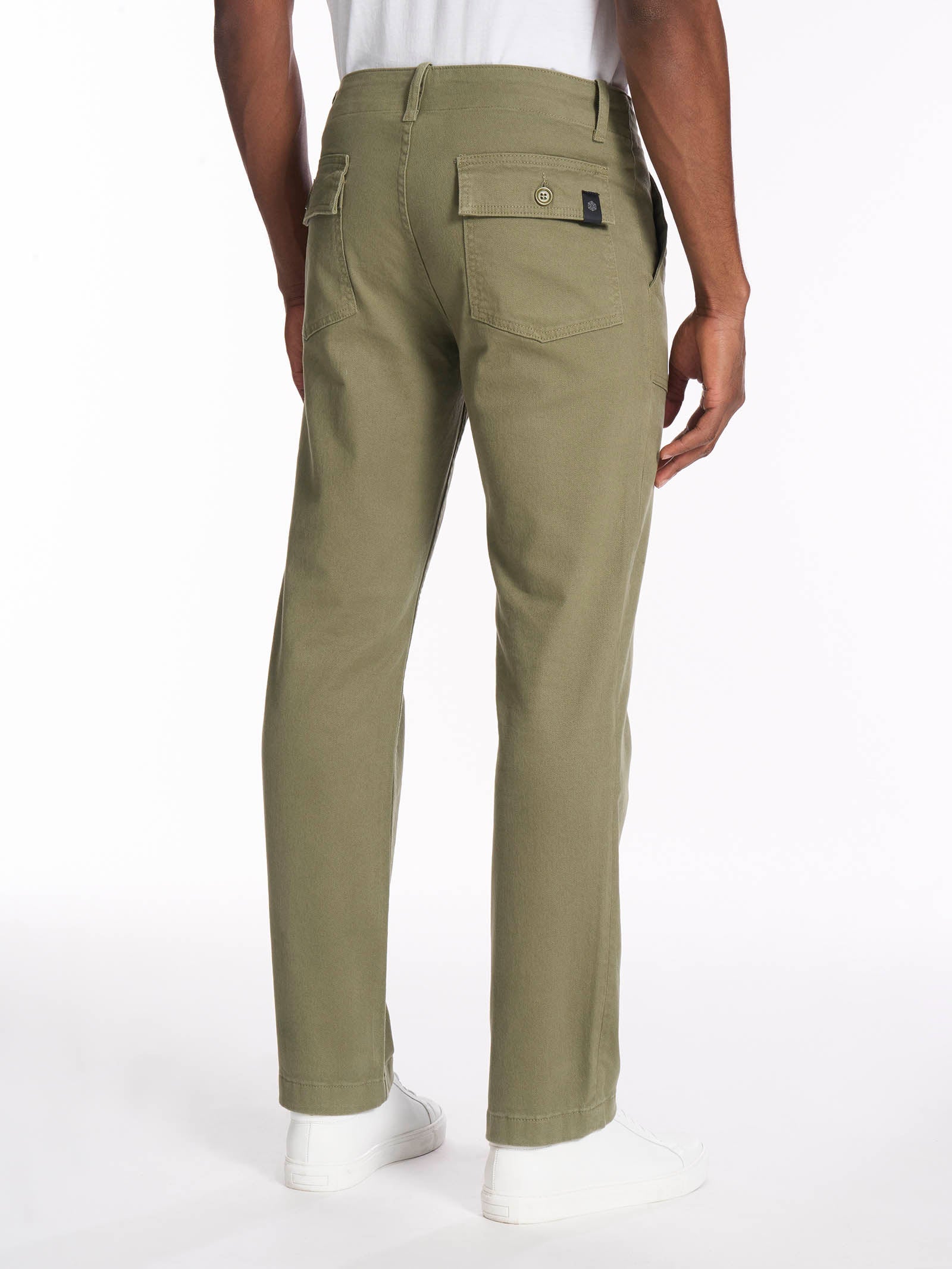 Pantalone Chino in cotone elasticizzato raw -  - Ragno