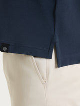 Polo in Eco Cotton Piquet Stretch Blu Uomo - Ragno