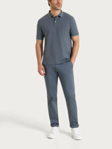Polo in Eco Cotton Piquet Stretch Neri Uomo - Ragno