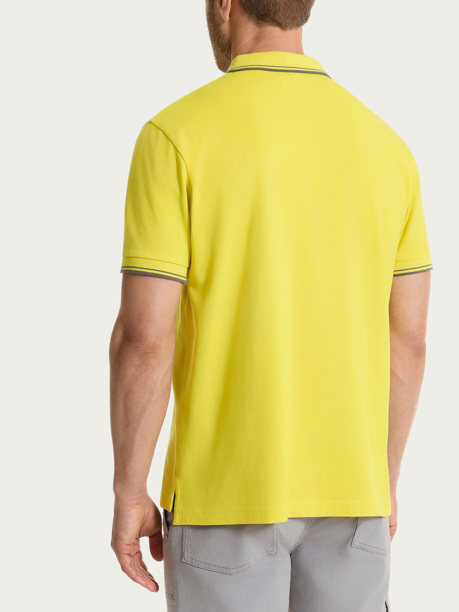 Polo in Eco Cotton Piquet Stretch Gialli Uomo - Ragno