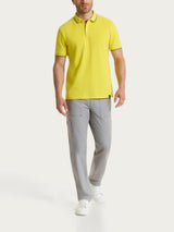 Polo in Eco Cotton Piquet Stretch Gialli Uomo - Ragno