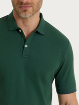 Polo in Eco Cotton Piquet Stretch Verdi Uomo - Ragno