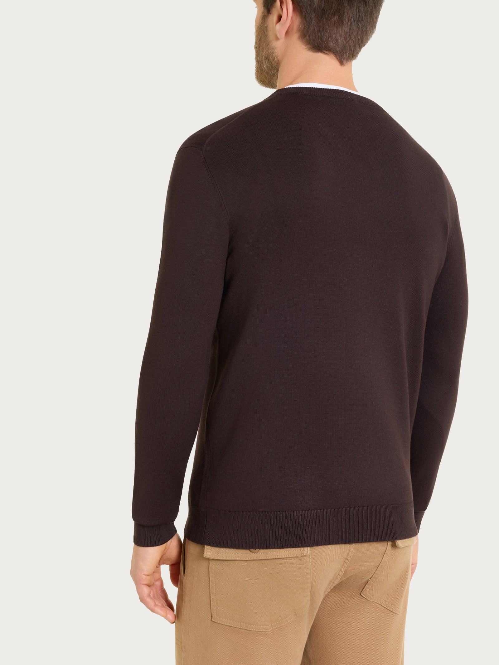 Pull scollo a V Four Seasons Marroni Uomo - Ragno
