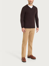 Pull scollo a V Four Seasons Marroni Uomo - Ragno