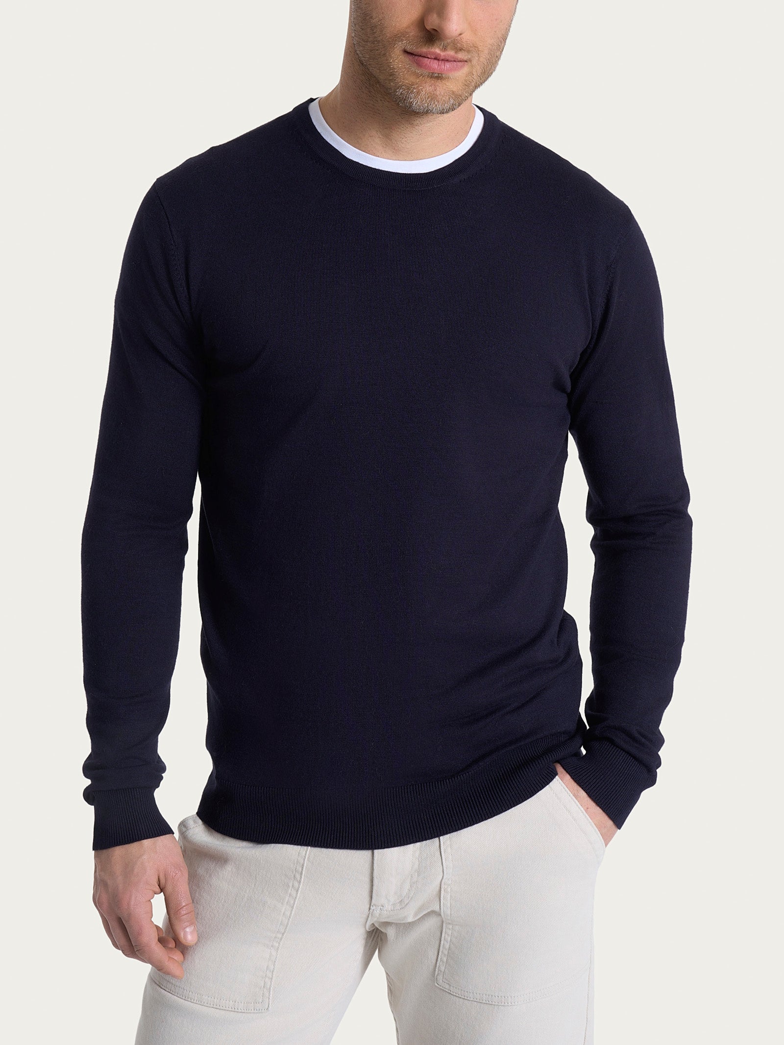 Pull girocollo Four Seasons Blu Uomo - Ragno