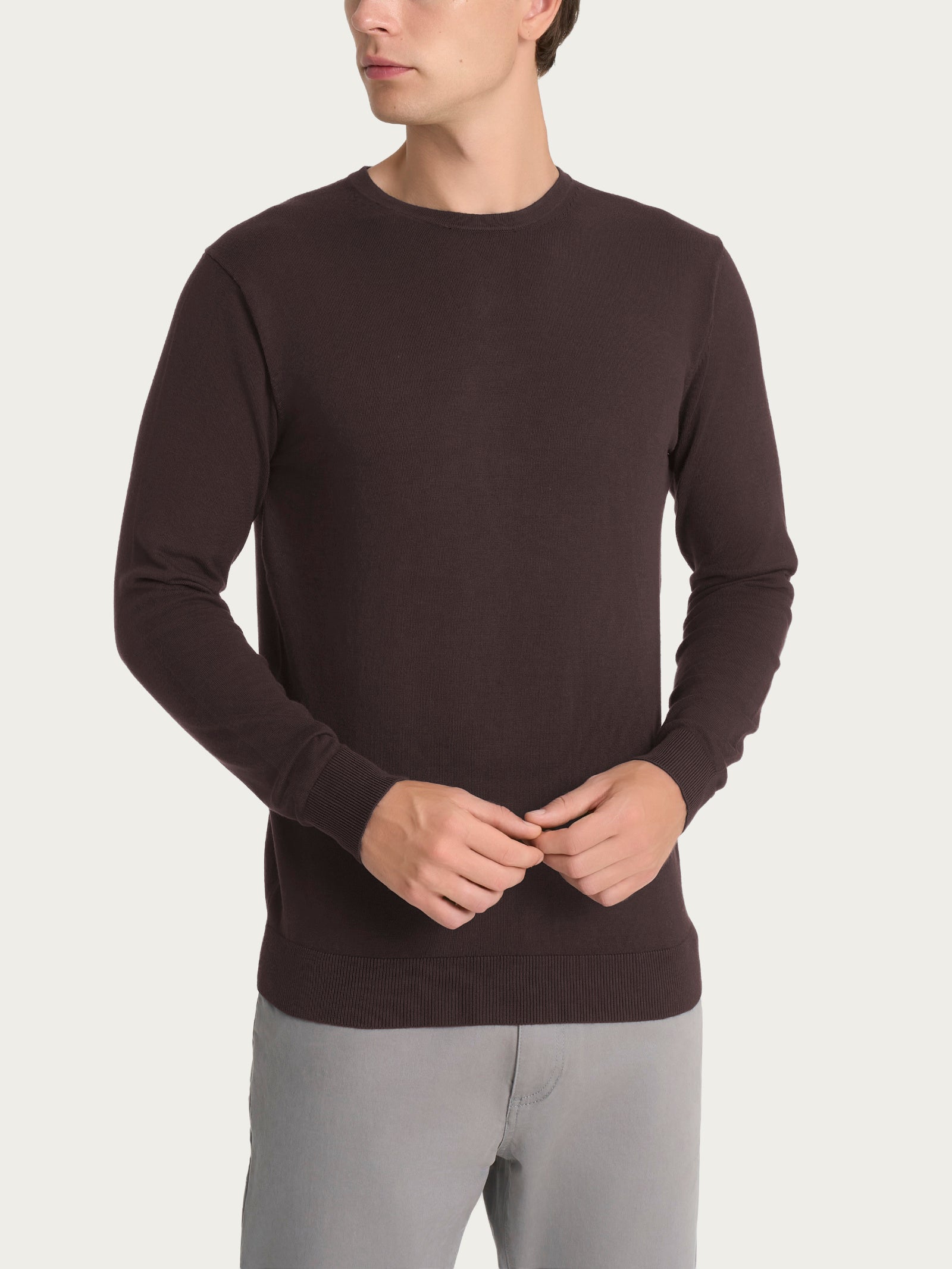 Pull girocollo Four Seasons Marroni Uomo - Ragno