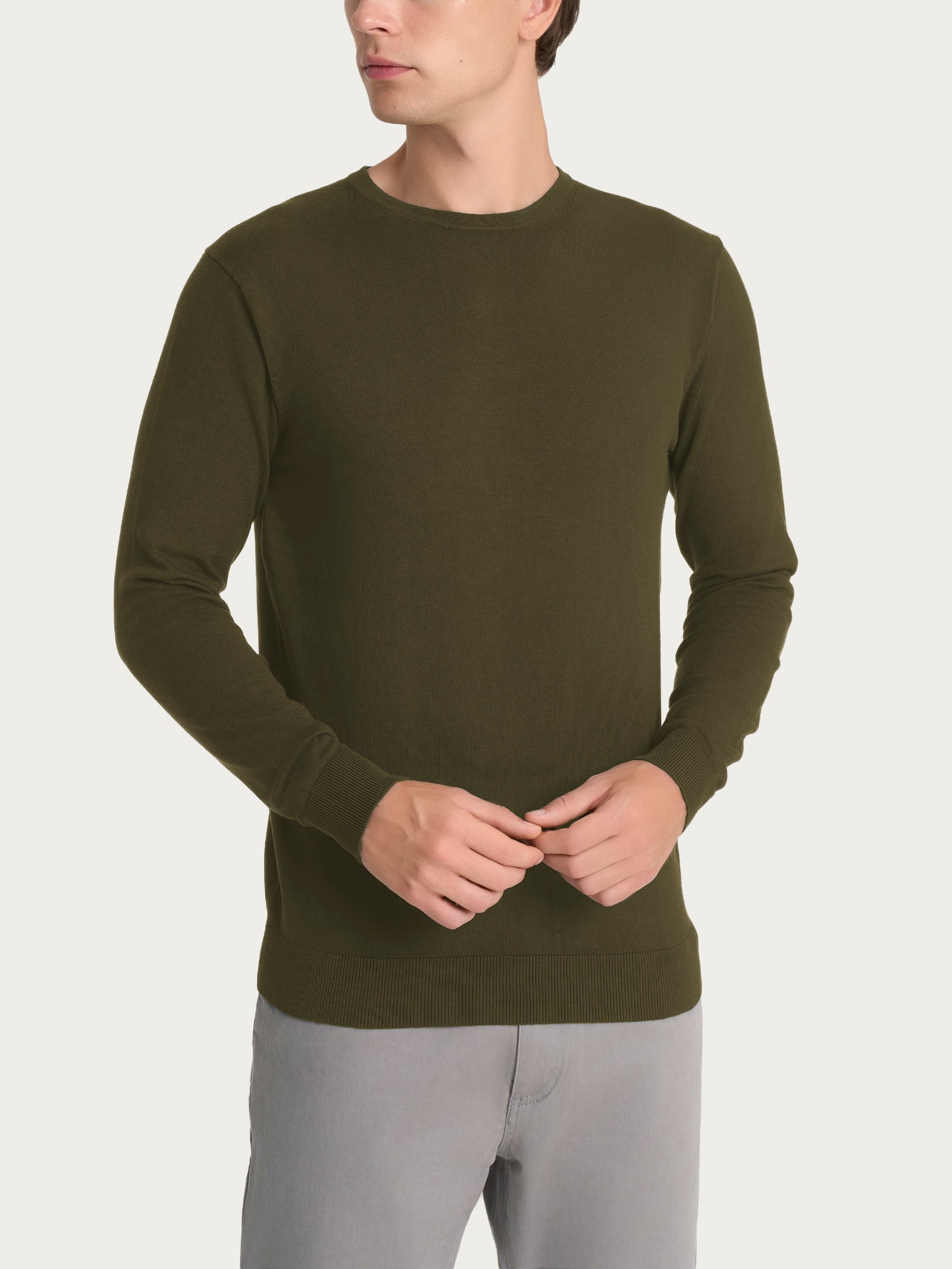 Pull girocollo Four Seasons Verdi Uomo - Ragno