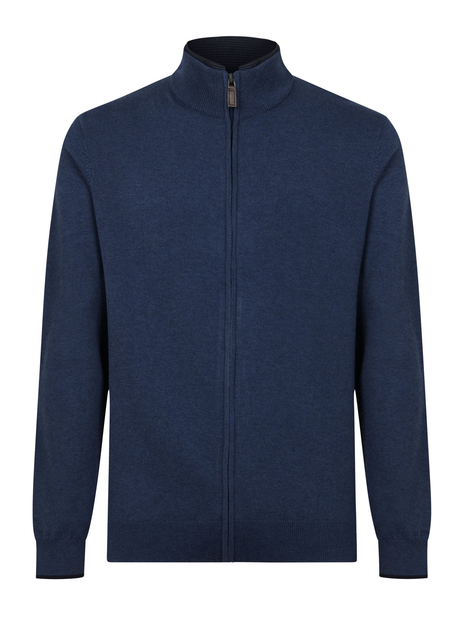 Cardigan collo alto con zip in filato Sport Wool -  - Ragno