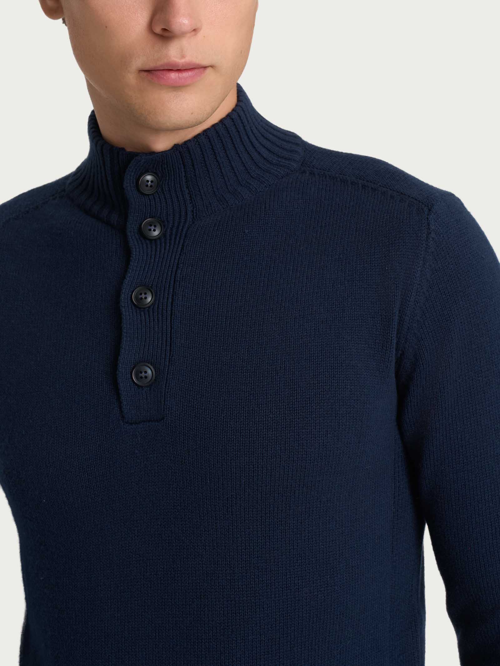 Pull con bottoni in Nice Wool -  - Ragno