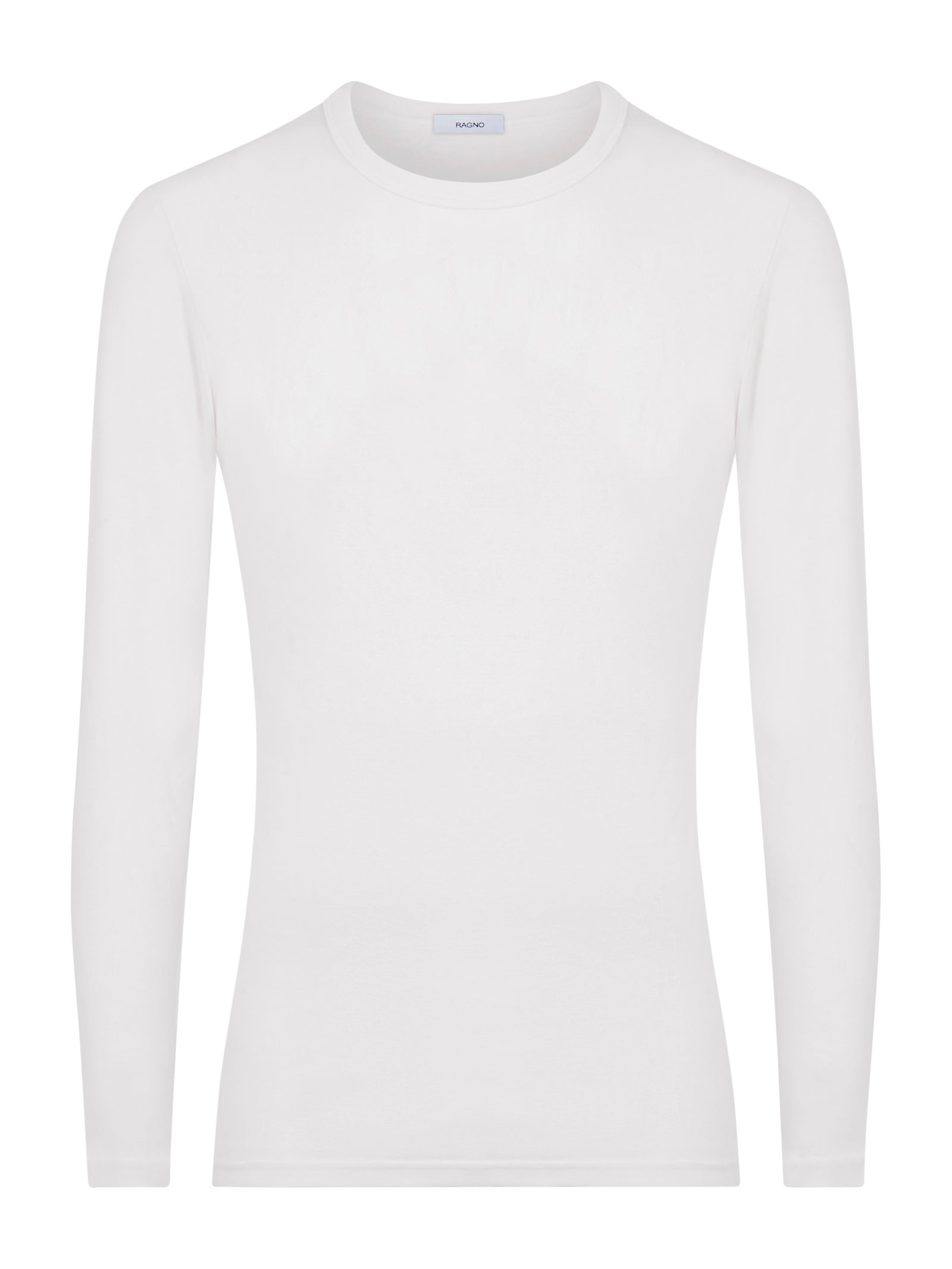 Thermo Cotton - Maglietta girocollo a manica lunga in caldo cotone  Bianchi Uomo - Ragno