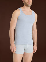 Thermo Cotton - Canottiera a spalla larga in caldo cotone  Neri Uomo - Ragno