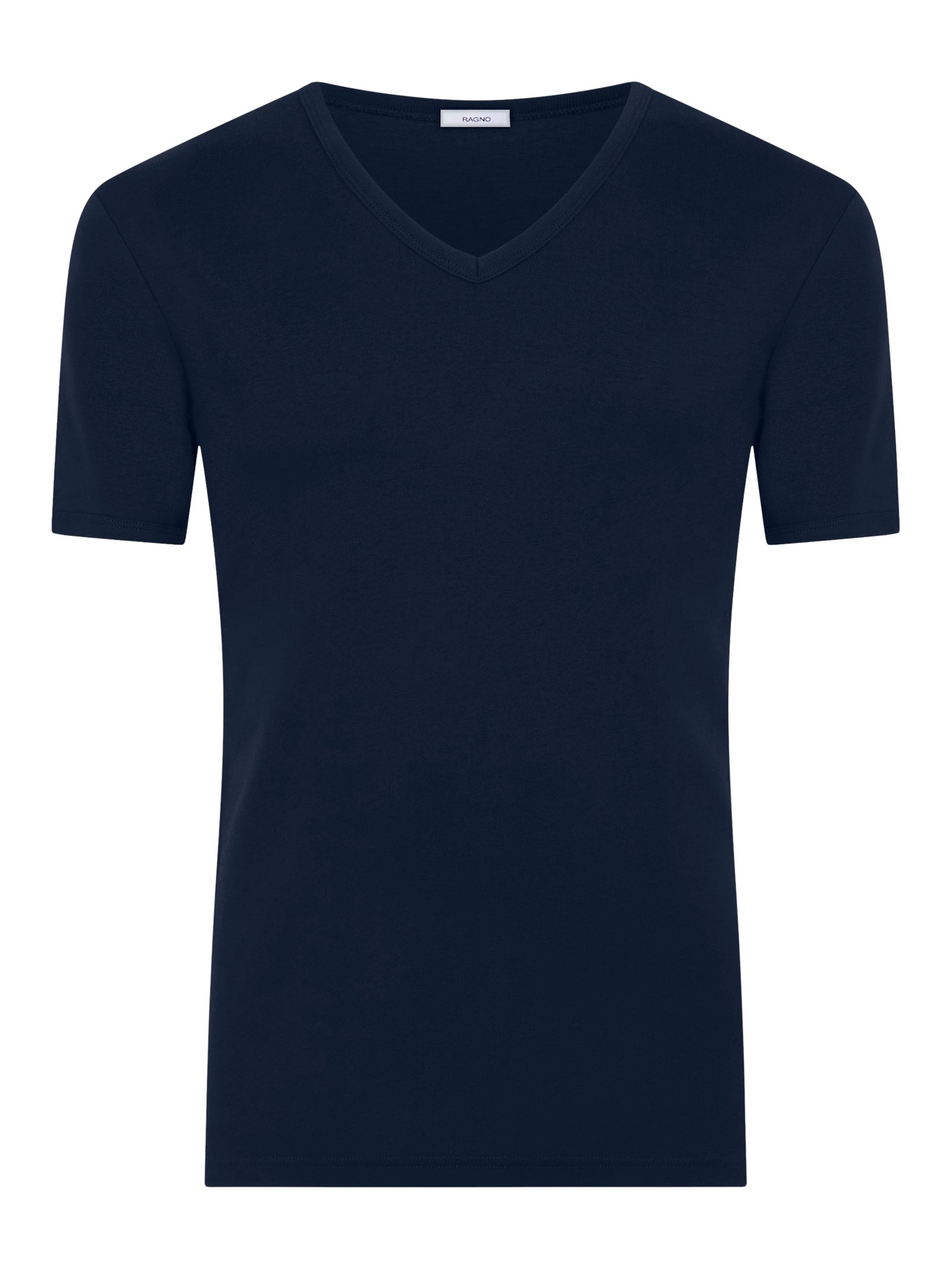 Thermo Cotton - Maglietta scollo V a manica corta in caldo cotone  Blu Uomo - Ragno