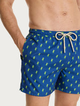 Costume Boxer da mare in fantasia Gialli Uomo - Ragno
