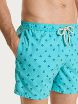 Costume Boxer da mare in fantasia Azzurri Uomo - Ragno