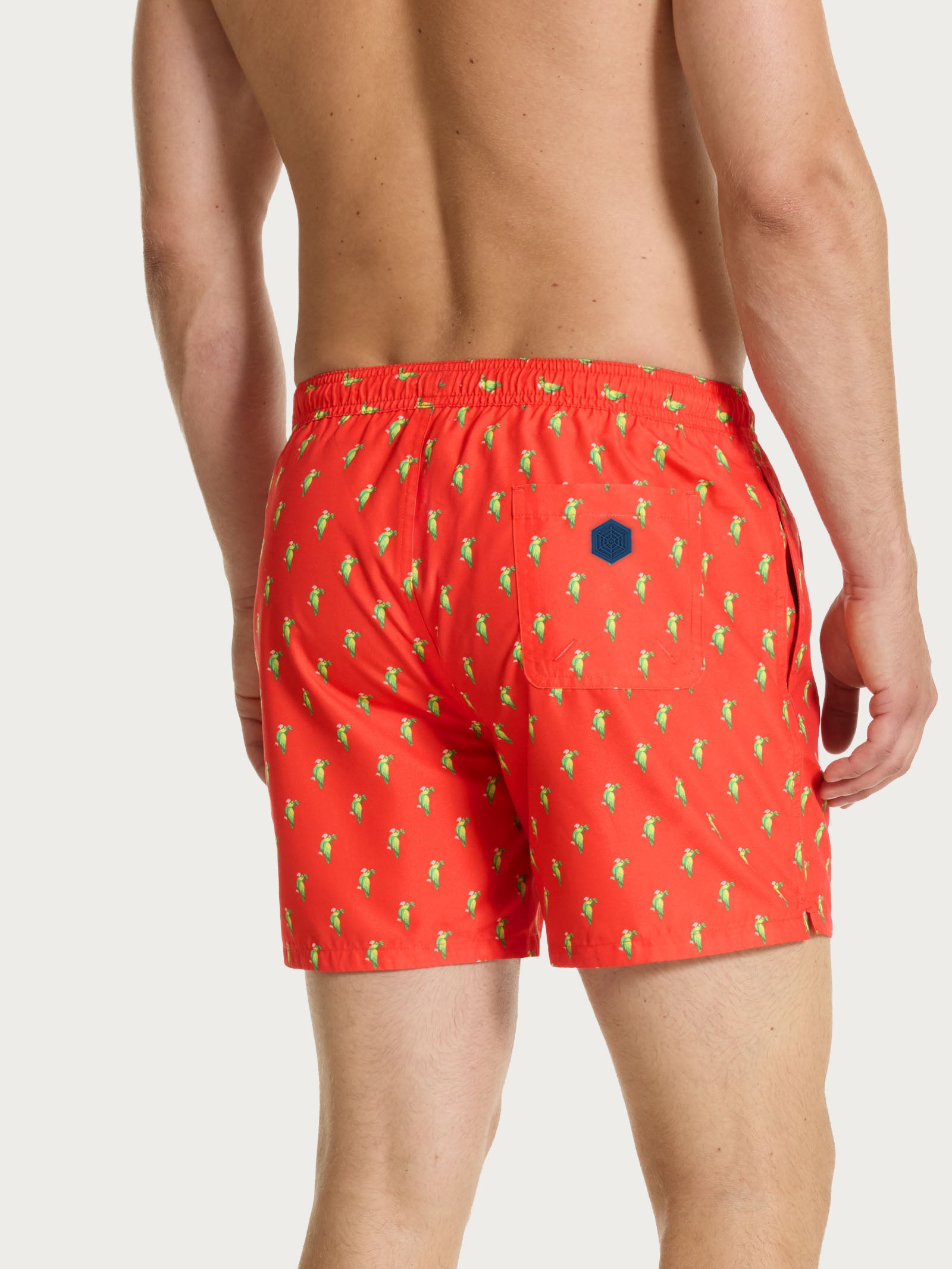 Costume Boxer da mare in fantasia Arancioni Uomo - Ragno