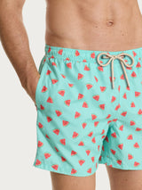Costume Boxer da mare in fantasia Verdi Uomo - Ragno