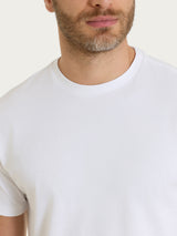 T-shirt girocollo in jersey di cotone Bianchi Uomo - Ragno