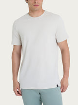 T-shirt girocollo in jersey di cotone Bianchi Uomo - Ragno