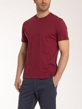 T-shirt girocollo in jersey di cotone Rossi Uomo - Ragno