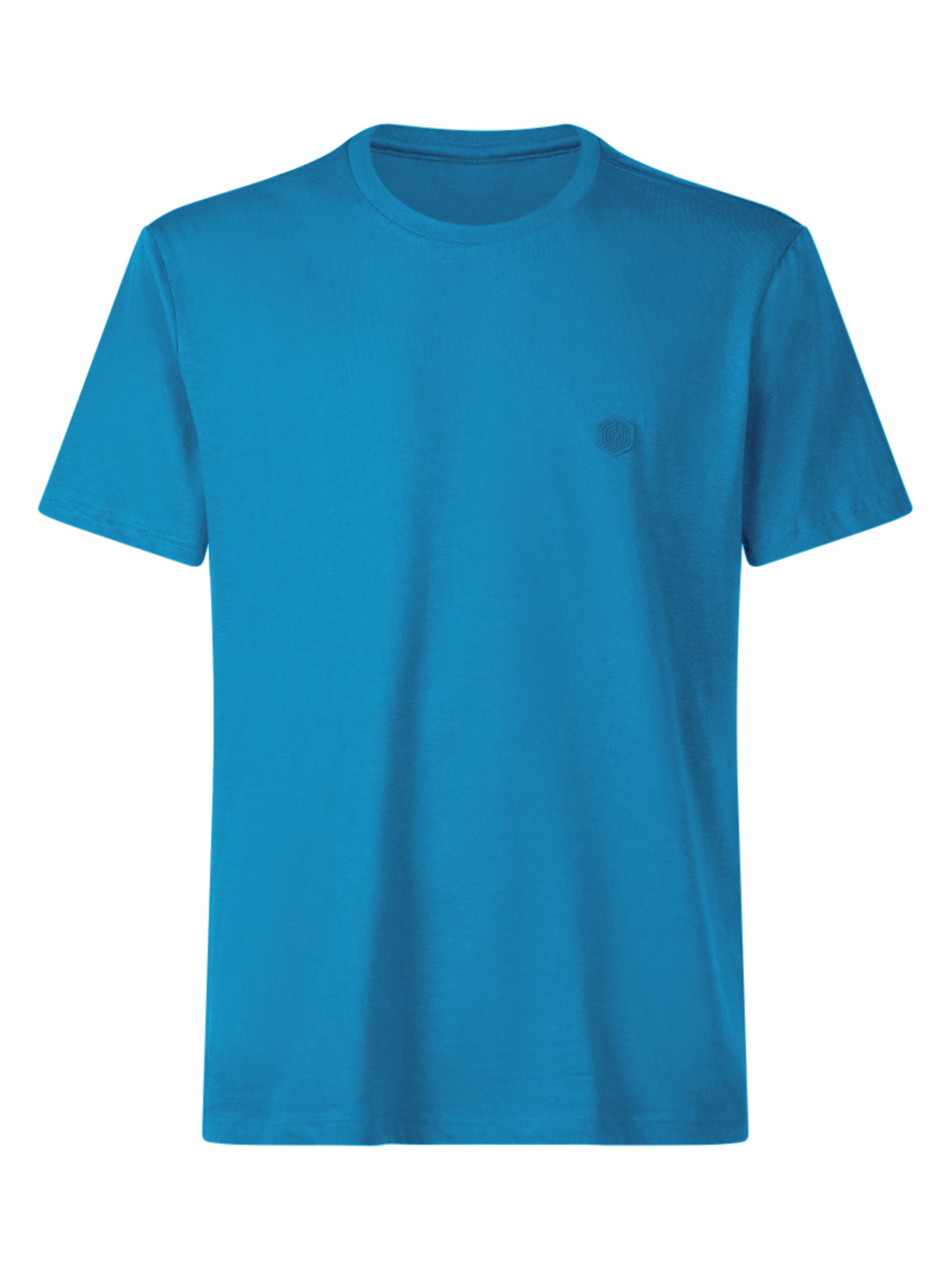T-shirt girocollo in jersey di cotone Blu Uomo - Ragno
