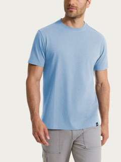 T-shirt girocollo in jersey di cotone Azzurri Uomo - Ragno
