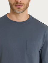 Maglietta a manica lunga in Heavy Duty Jersey Neri Uomo - Ragno