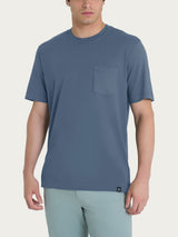 T-shirts de cuello redondo con bolsillo en punto de algodón Negro Hombre - Ragno