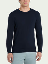 Pull girocollo in Summertime Blu Uomo - Ragno