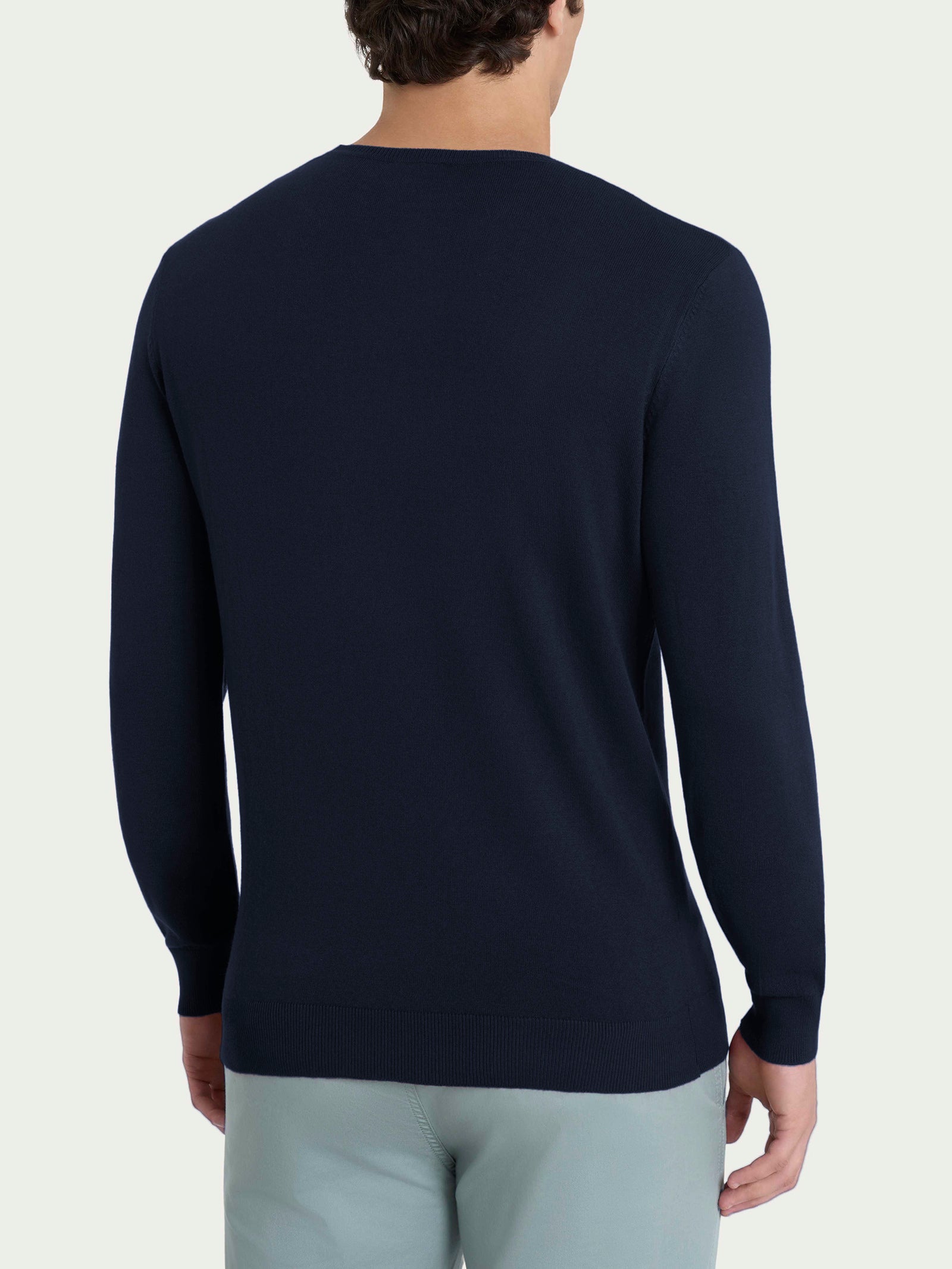 Pull girocollo in Summertime Blu Uomo - Ragno