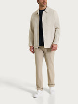 Shacket in Raw twill di Cotone Bianchi Uomo - Ragno