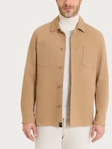 Shacket in Raw twill di Cotone Marroni Uomo - Ragno