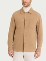 Shacket in Raw twill di Cotone Marroni Uomo - Ragno