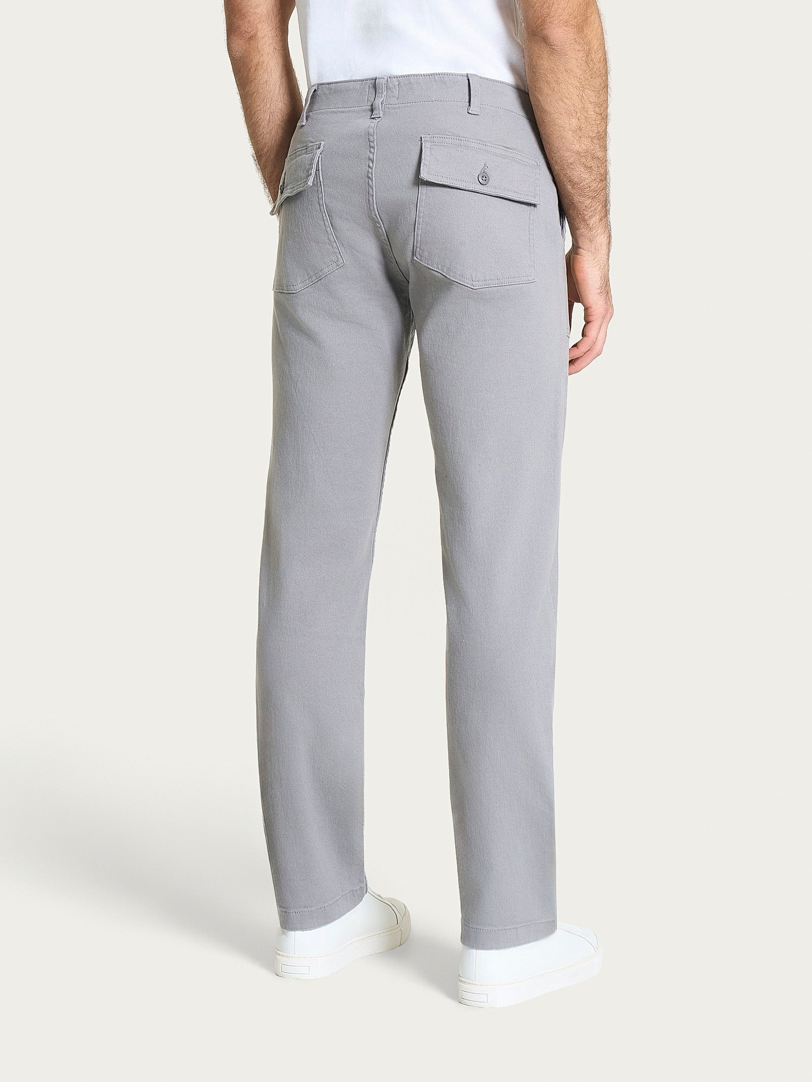Pantalone Explorer in Raw Twill di Cotone Neri Uomo - Ragno