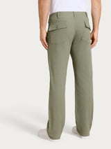 Pantalone Explorer in Raw Twill di Cotone Verdi Uomo - Ragno