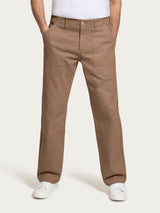 Pantalone explorer in Twill di cotone elasticizzato Marroni Uomo - Ragno