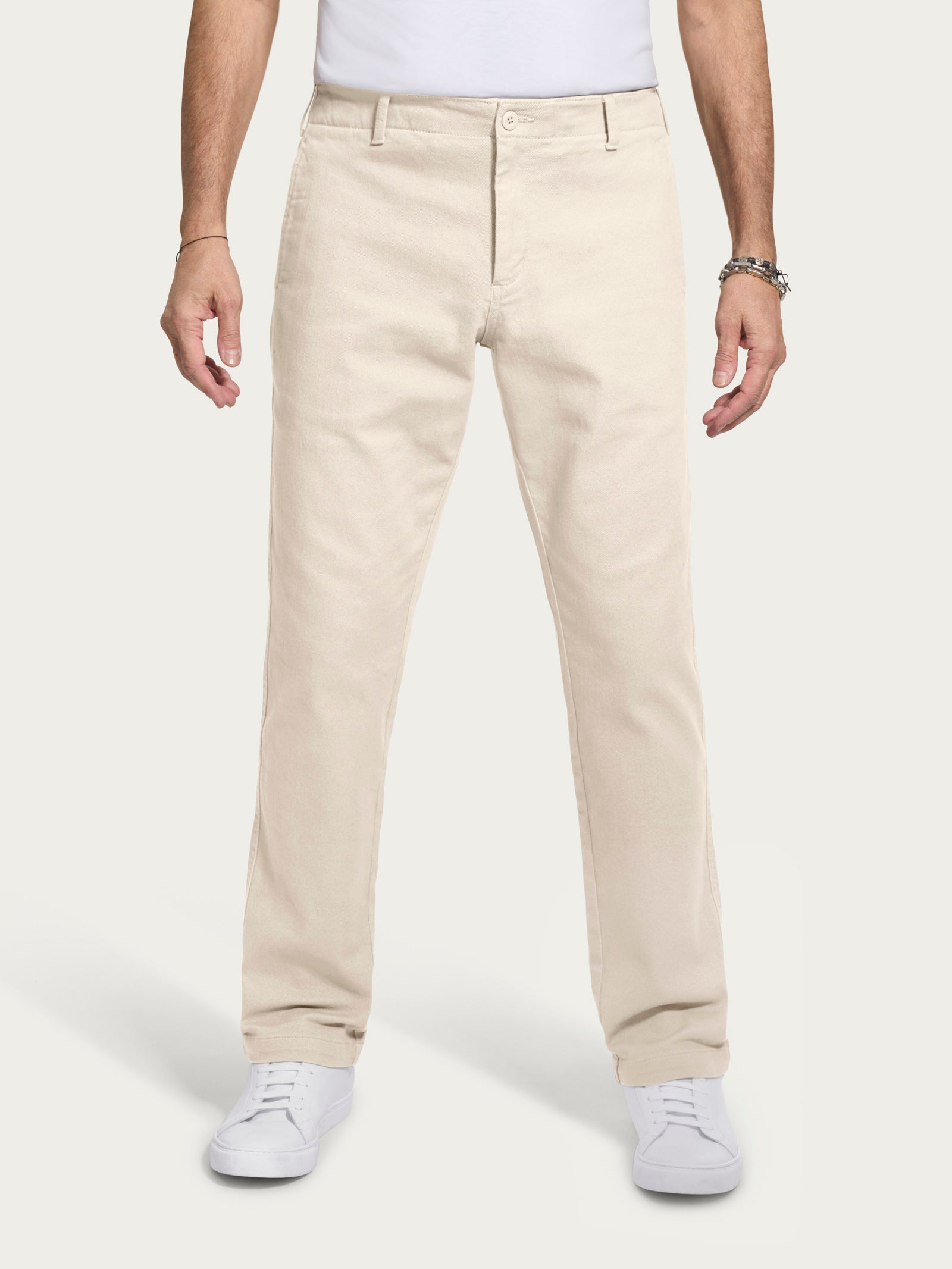 Pantalone mariner in Twill di cotone elasticizzato -  - Ragno