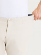 Pantalone Mariner in Raw Twill di Cotone Bianchi Uomo - Ragno