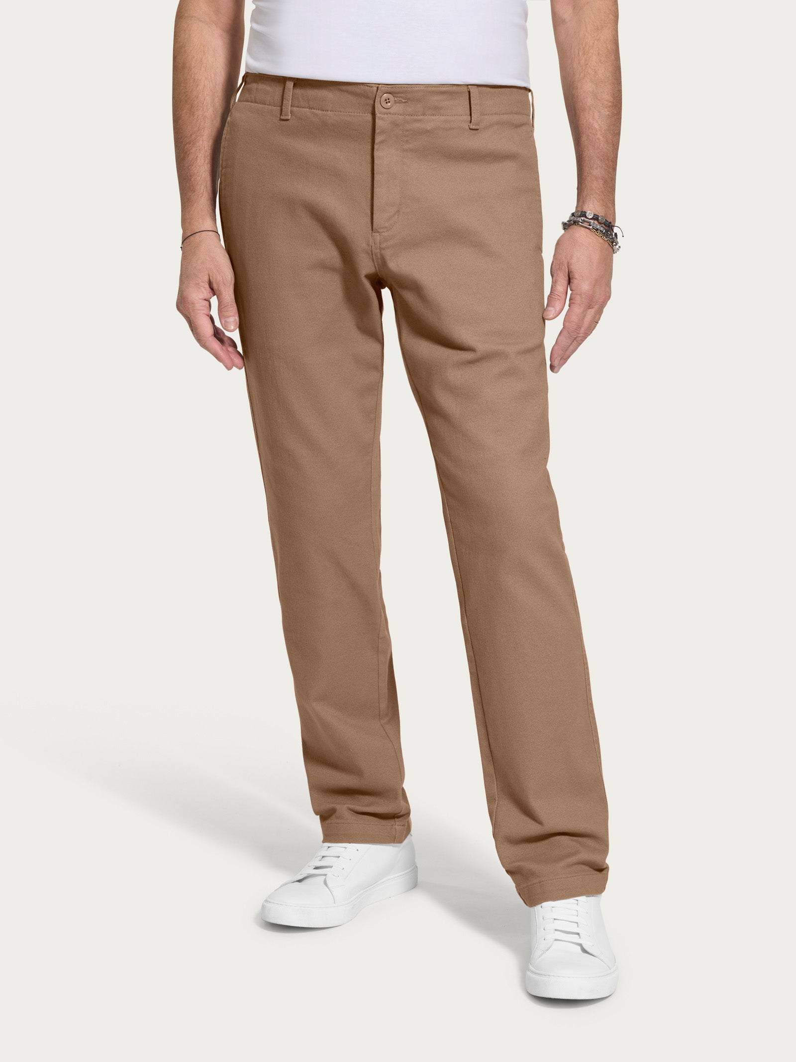 Pantalone mariner in Twill di cotone elasticizzato -  - Ragno