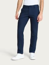 Pantalone chino in Raw Twill di Cotone Blu Uomo - Ragno
