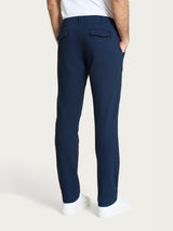 Pantalone chino in Raw Twill di Cotone Blu Uomo - Ragno