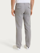 Pantalone chino in Raw Twill di Cotone Neri Uomo - Ragno