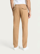 Pantalone chino in Raw Twill di Cotone Marroni Uomo - Ragno
