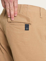 Pantalone chino in Raw Twill di Cotone Marroni Uomo - Ragno